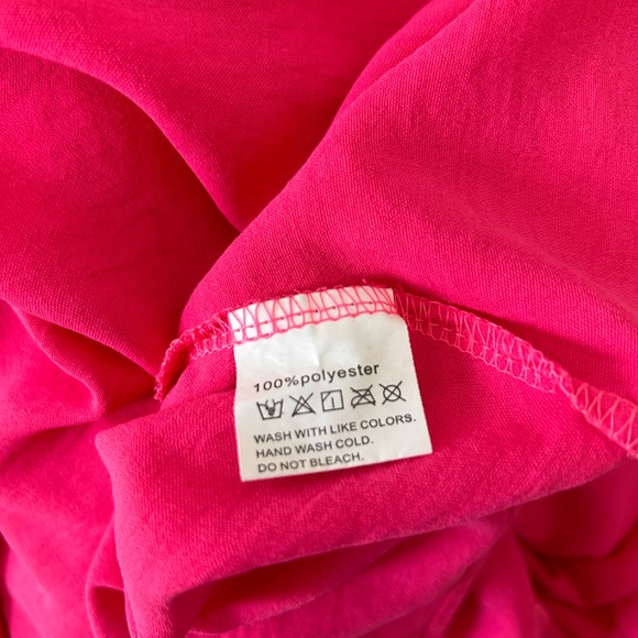 Hot pink shift dress size 2x - Picture 6 of 7